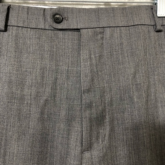 Joseph Joe Abboud Men Dress Pants Size 42 100% Wool Dark Gray Formal - Picture 2 of 14